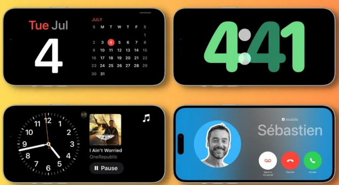 龙井苹果手机维修分享iOS17横屏充电待机显示有什么好处 