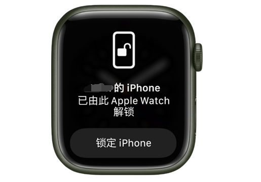 龙井苹果手机维修分享用 AppleWatch 解锁配备面容 ID 的 iPhone方法 