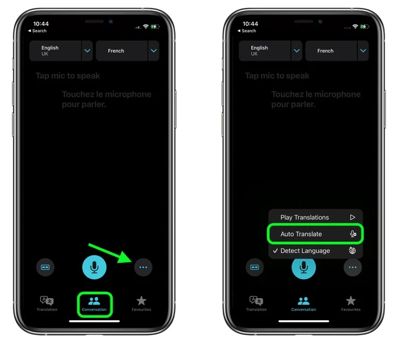 龙井苹果手机维修分享iOS 15 “翻译” App 新改进 